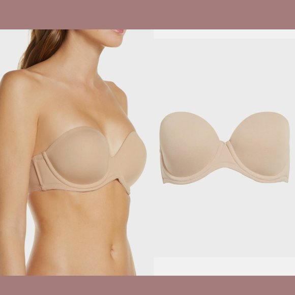 NEW $76 Wacoal [ 34G US ] Red Carpet Convertible Strapless Bra brush tan nude‎ - Picture 4 of 11